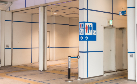 Barrier-free restrooms (including support for ostomates)